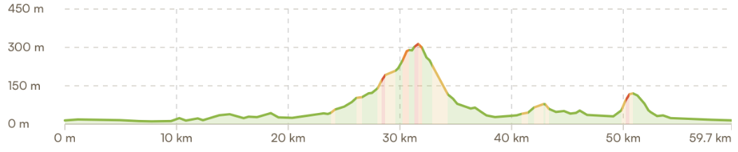 Elevation profile Lucca and its Renaissance walls